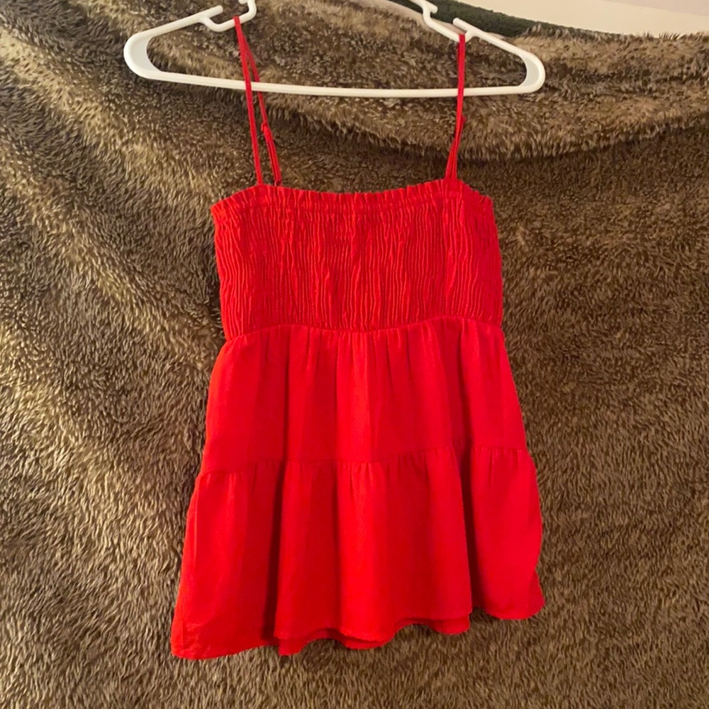 Red blouse